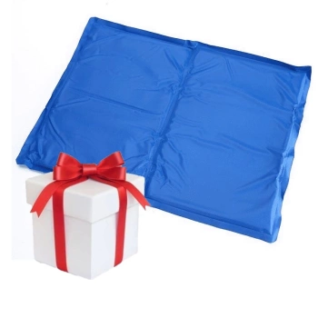 Esterilla refrescante azul M 40x50cm + ¡Sorpresa para tu Perro GRATIS!