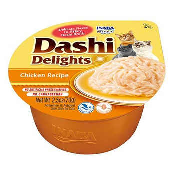 Alimento complementario para gatos Inaba DASHI - caldo con sabor a pollo 70 g