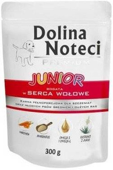 Dolina Noteci Premium Junior Rico en Corazones de Vacuno 12x300g