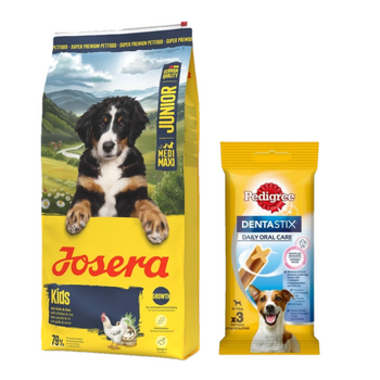 JOSERA Junior Kids 12,5kg + DentaStix GRATIS!