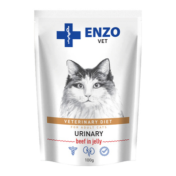 ENZO VET Urinario con carne en gelatina para gatos 12x100g