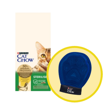 Purina Cat Chow Special Care Esterilizado 15kg + Guante de aseo - Cat Chow