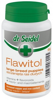 Laboratorio DermaPharm Dr Seidel Flawitol para Cachorros de Razas Grandes 60 Comprimidos
