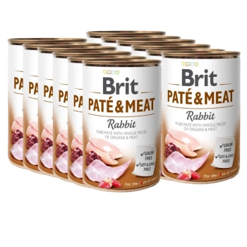 Brit Pate y Carne con Conejo 12x400g