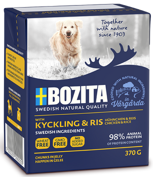 BOZITA Perro Pollo y Arroz en gelatina 370g