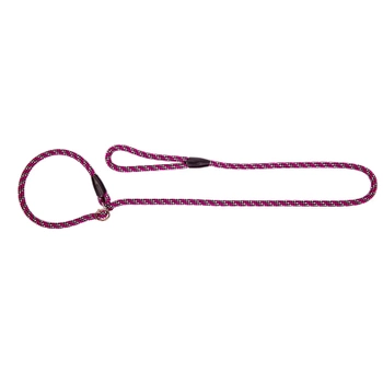 Anilla DINGO, correa para perro con clip y cuerda MAGIC- rosa