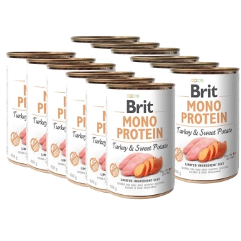 Brit Mono Protein con Pavo y Boniatos 12x400g