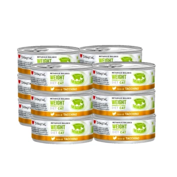 Disugual Karma húmeda para gatos Veterinaria WEIGHT Pavo (adulto) 12x85 g