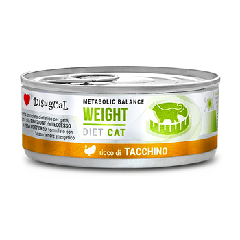 Disugual Karma húmeda para gatos Veterinaria WEIGHT Pavo (adulto) 85 g