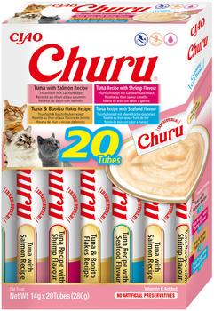INABA Churu para gatos - mezcla con marisco 20x14g