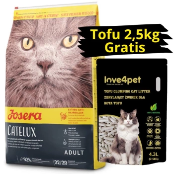 Josera Catelux 10kg + arena GRATIS