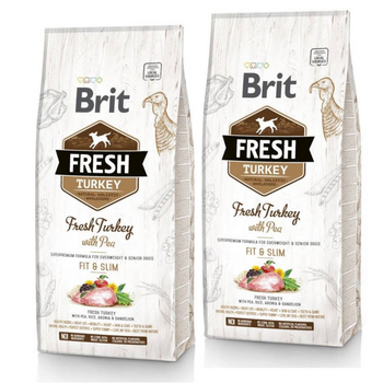 Brit Fresh Turkey & Pea Adult Fit & Slim 2x12kg