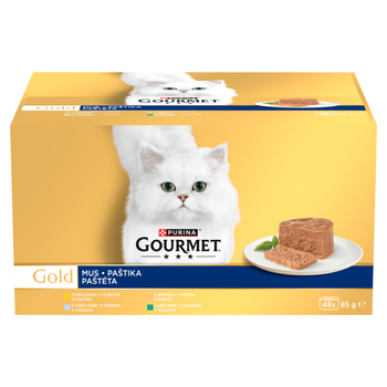 Purina Gourmet Gold Mousse de comida para gatos 48 x 85 g