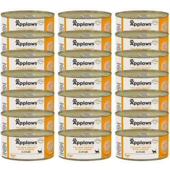 APPLAWS Pechuga de Pollo con Queso en Caldo 24x70g