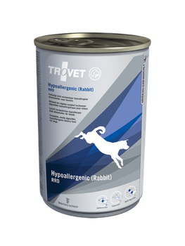 TROVET RRD Conejo hipoalergénico para perros 12x400g