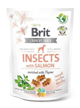 Brit Care Dog Crunchy Cracker Insectos Rico En Salmón 200g