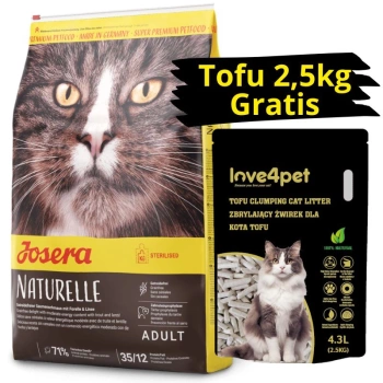 Josera Naturelle 10kg + arena GRATIS