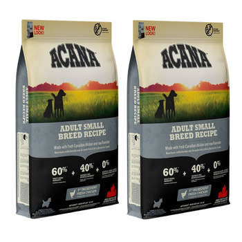 Acana Heritage Adulto Razas Pequeñas 2x6kg