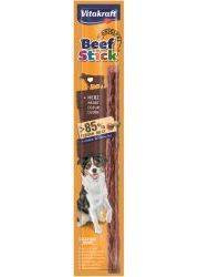 Vitakraft Stick de Carne de Buey para Perros Kabanos con Corazones de Carne de Buey 12g