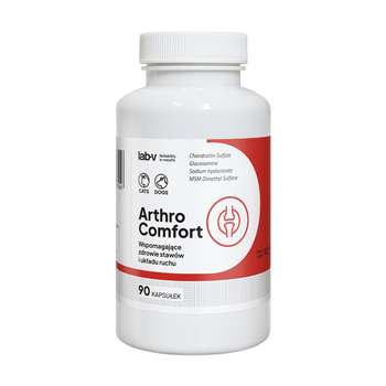 LAB-V Arthro Comfort - Apoyo integral para la salud articular y musculoesquelética de perros y gatos 90 cápsulas