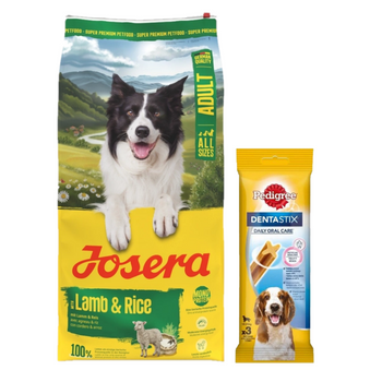 JOSERA Cordero y Arroz 12.5kg + DentaStix ¡GRATIS!