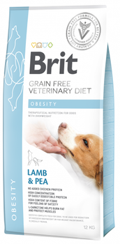 Brit Grain Free Veterinary Diet Perro Obesidad Cordero Con Guisantes 12kg