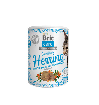 Brit Care Cat Snack Superfrutas Arenque 100g