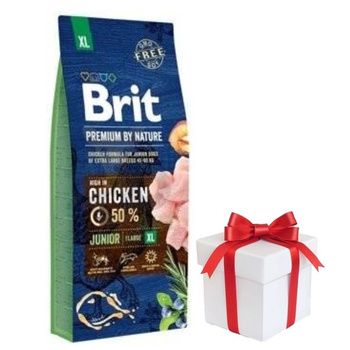 Brit Premium By Nature Junior XL con Pollo 15kg + ¡Sorpresa para el Perro GRATIS!