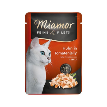 Miamor Feine Filets - comida húmeda para gatos atún con tomate en gelatina 100g