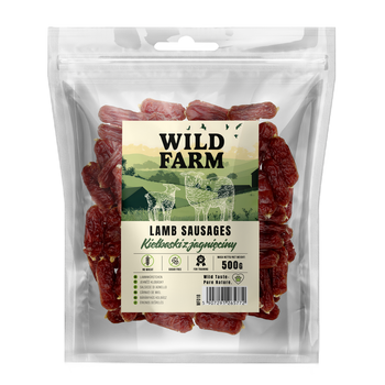 WILD FARM salchichas de cordero 500g golosinas para perros
