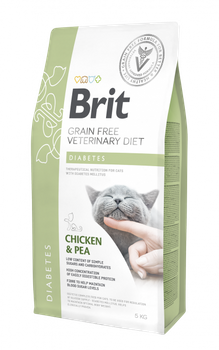 Brit Grain Free Veterinary Diets Cat Diabetes Pollo con guisantes 2kg