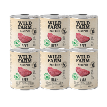 WILD FARM Pate Beef 6x800g pienso para perros sin gluten