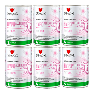 Disugual Veterinary comida húmeda HIPOALERGÉNICA Conejo (adulto) 6x400g