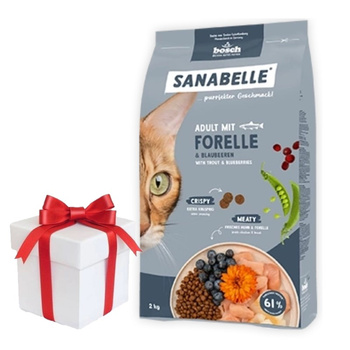 BOSCH Sanabelle Trucha Adulta 8kg + ¡Sorpresa para el Gato GRATIS!