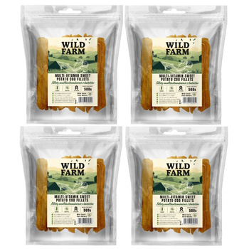 WILD FARM filetes de ñame multivitamínico 4x500g golosina para perros