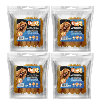 UNIQ PETS snacks para perros 4x500g Filetes de boniato multivitamínicos