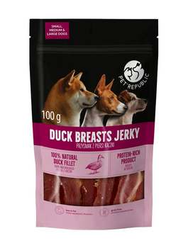 PetRepublic golosina de pechuga de pato para perros 100g