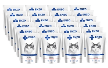 ENZO VET Renal con carne en gelatina para gatos 24x100g