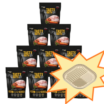 Tasty Dogs Life Plato de pavo en gelatina 10x500 g