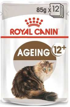 ROYAL CANIN Ageing +12 12x85g comida húmeda en gelatina para gatos maduros