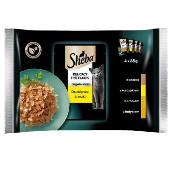 Sheba Sachet Delicadeza En Jalea Sabor Aves 4x85g