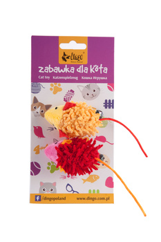 DINGO Ratón de juguete para gatos ,,MOP" 2pcs.