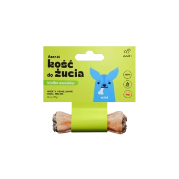 AZANKI Hueso masticable con insectos y menta para perros MINI 10 cm