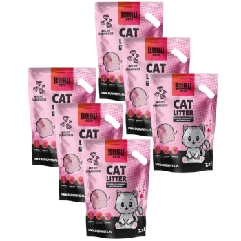 BUBU Pets Arena de Silicona No Aglutinante Micro Rosa 6x7,2l