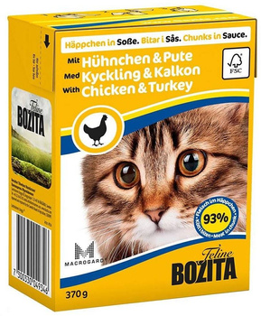 BOZITA Gato Pollo y Pavo en Salsa 370g