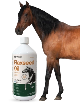 Aceite de linaza Lab-v – 100% aceite de linaza prensado en frío para caballos 1000 ml