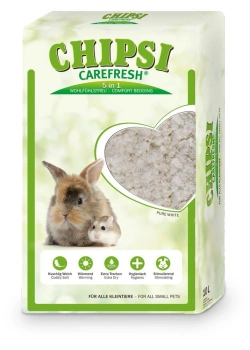 Carefresh Pure White lecho (fibra de celulosa) para roedores 10l