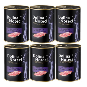 Dolina Noteci Premium para gatos rica en conejo 6x400g