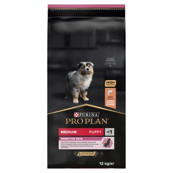 Purina Pro Plan Cachorro Mediano Sensible Optiderma Salmón y Arroz 12kg