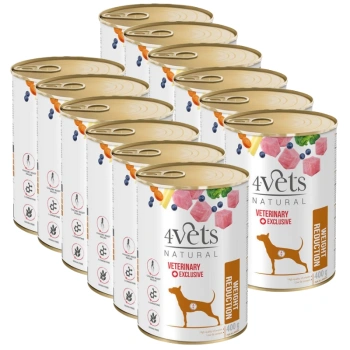 Dolina Noteci 4Vets Reducción de peso para perros 12x400g